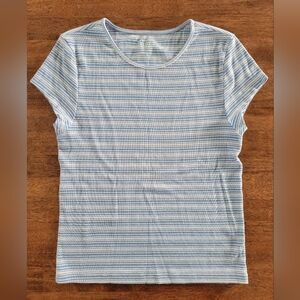 AE American Eagle Ribbed Baby Tee Medium M